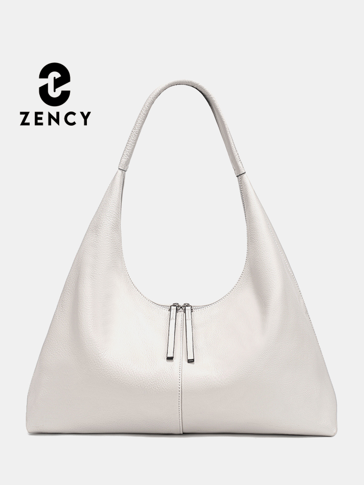 Leather Work Bag Women - Zency Large Capacity Tote Bag Genuine