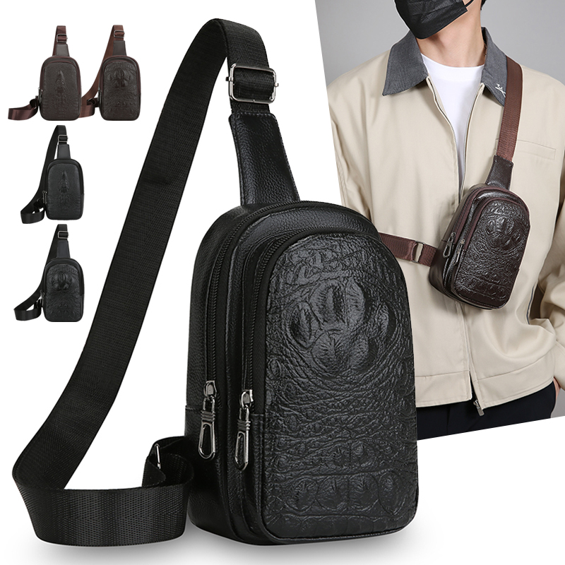 Leatherwork Essentials - Versatile PU Leather Chest Bag -