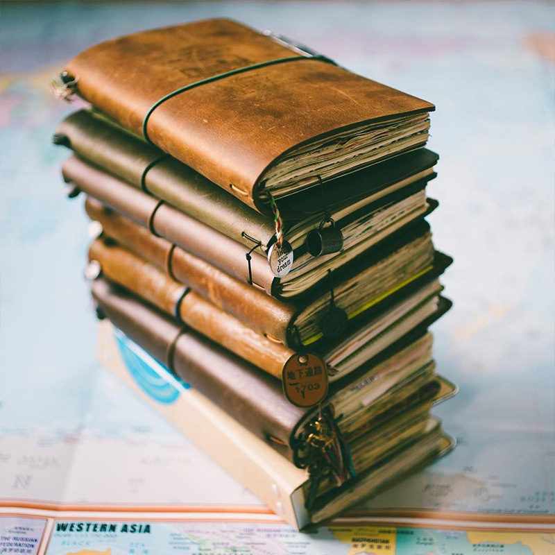 Leather Work Notebook - Defective Retro Leather Cover Notebook Portable