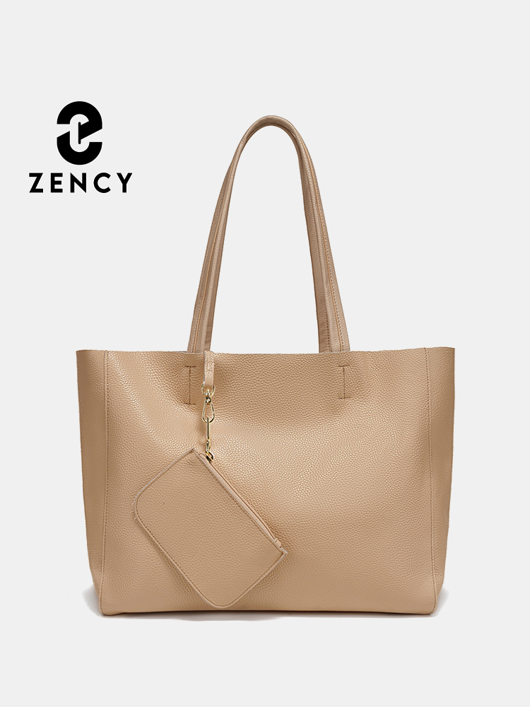 Leather Work Bag Women - Zency Genuine Leather Large Tote Bags