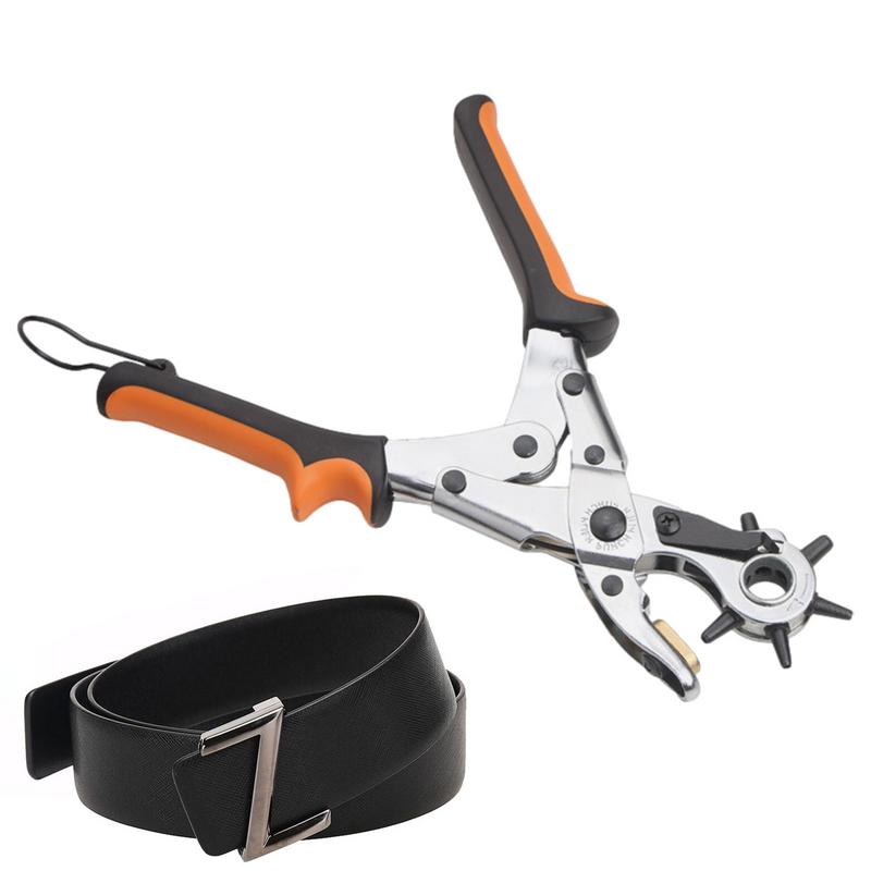 Leather Punch Revolving - Leather Belt Hole Punch Plier Eyelet