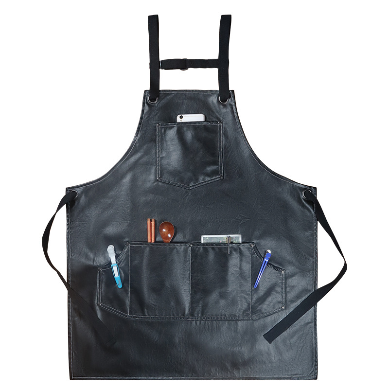 Leatherwork Apron - 2023 Expensive PU Soft Leather Catering