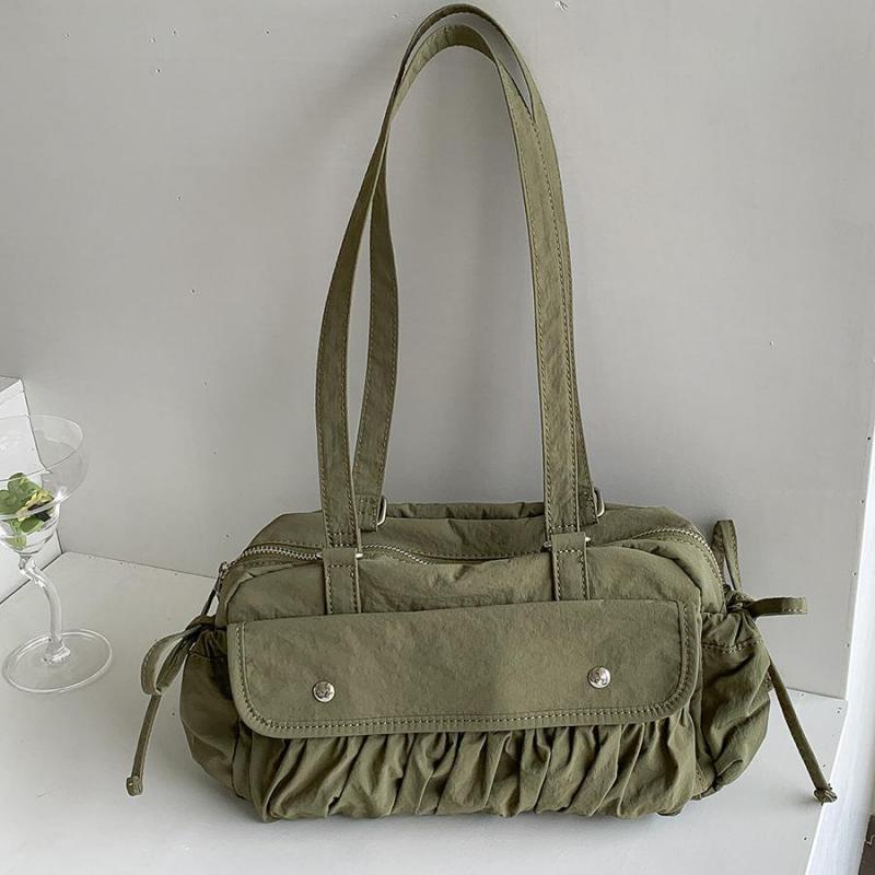 Leather Workshop Classes - Large Capacity Leather Solid Tote Bag
