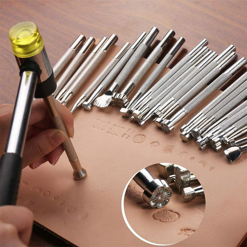 20Pcs Leather Stamping Tools L - Leatherwork Tool Kit ulasan dan harga