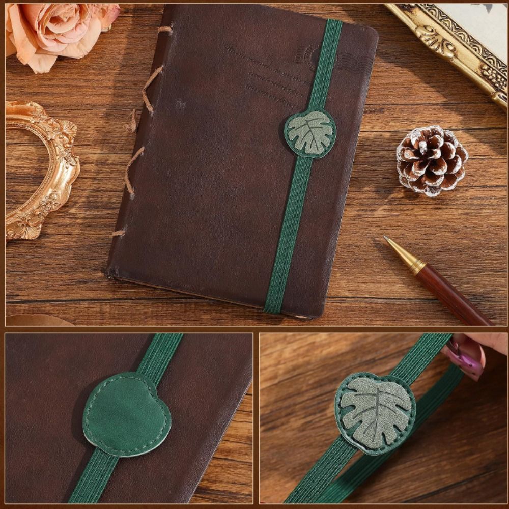 Vintage Elastic Bands Leather  - Leather Work Notebook ulasan dan harga
