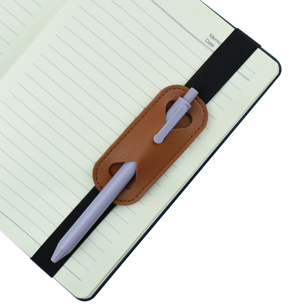 Elastic PU Leather Pen Holder  - Leather Work Notebook ulasan dan harga
