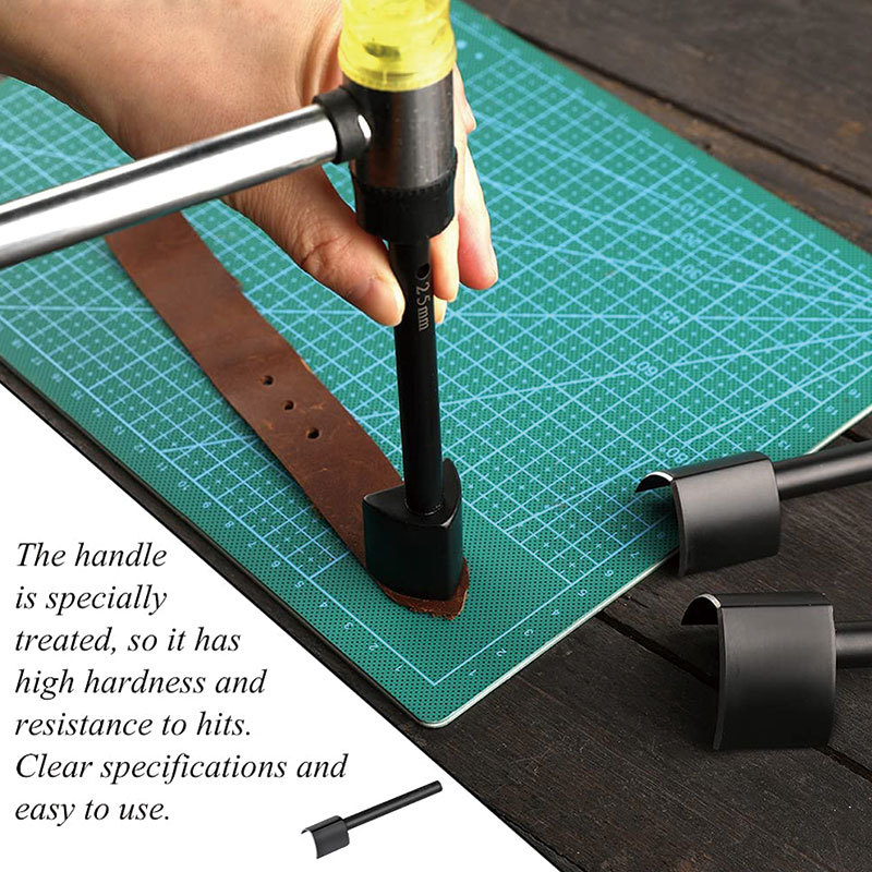 Leather Belt end Cutter Punch  - Leather Punch Revolving ulasan dan harga