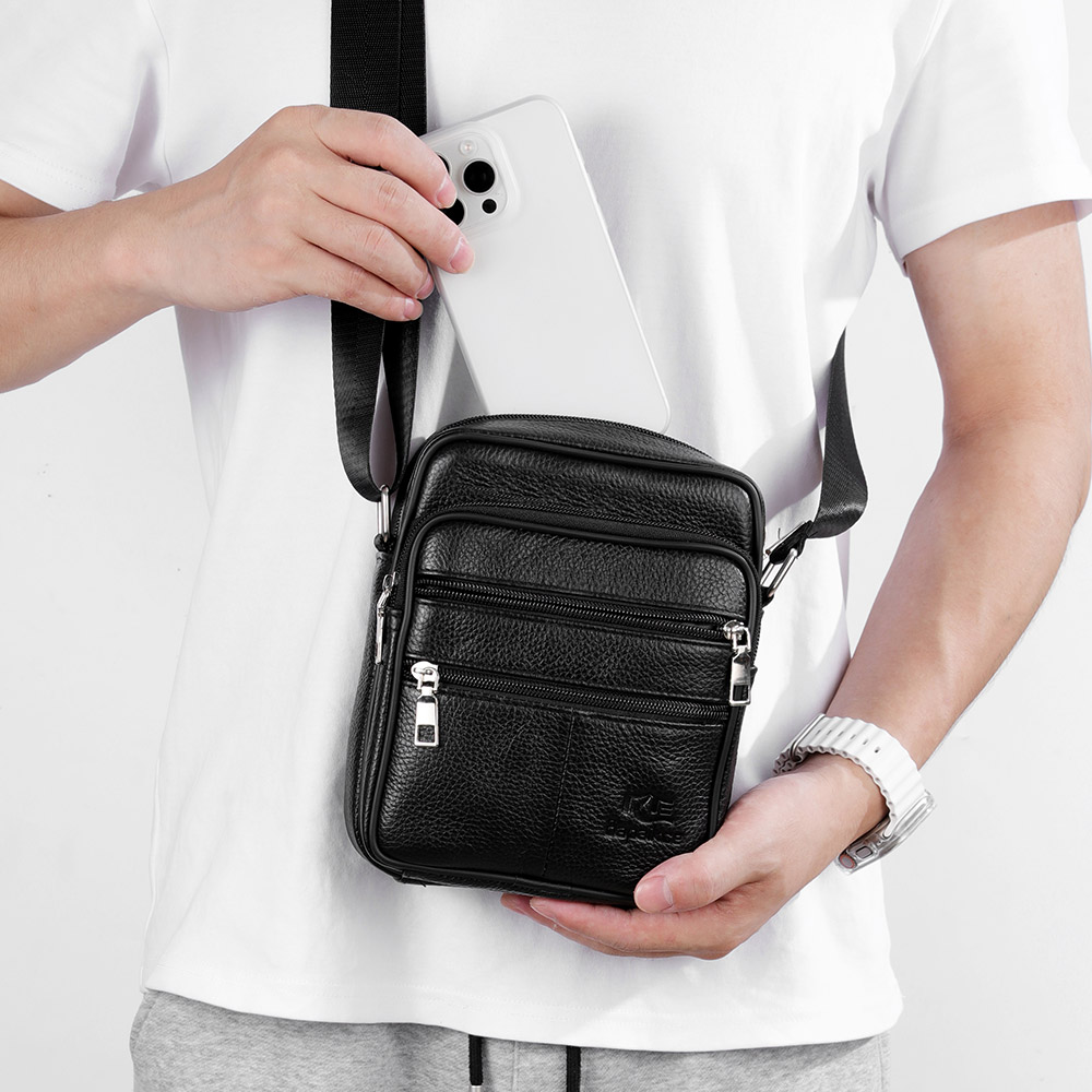 Men's Shoulder Bag Business Ca - Leather Work Bag Men ulasan dan harga