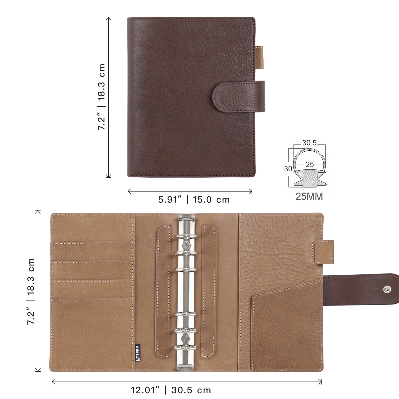 Moterm Franklin Covey Compact  - Leather Work Notebook ulasan dan harga