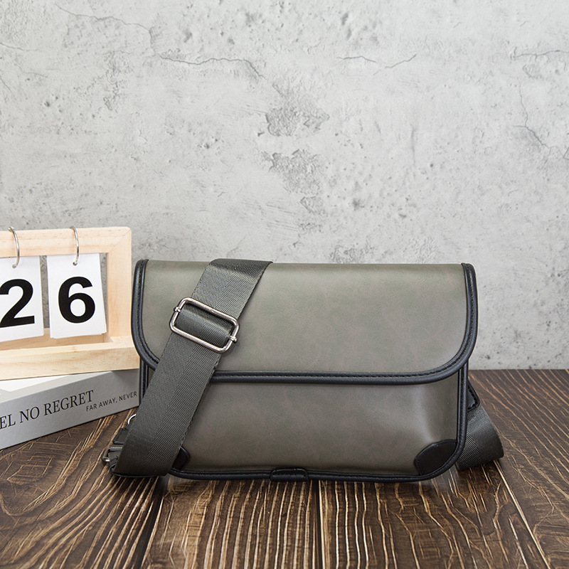 Luxury Brand Vintage Shoulder  - Leather Work Bag Men ulasan dan harga