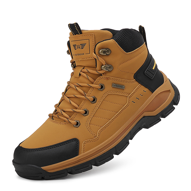 New Autumn Men's Boots Fashion - Leather Work Fabric ulasan dan harga