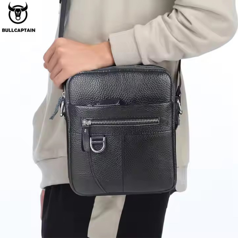 BULLCAPTAIN Mens Leather Messe - Leather Work Bag Men ulasan dan harga