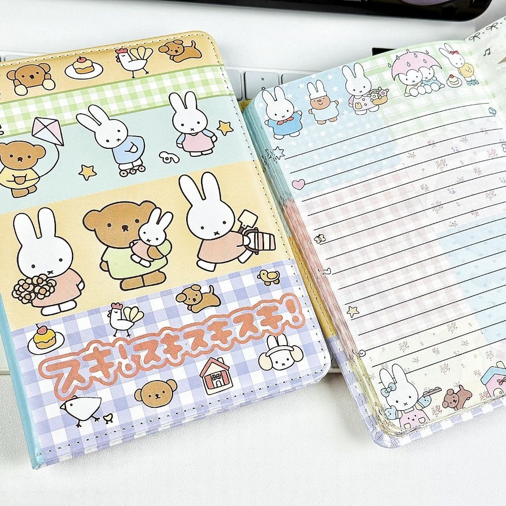 Miffy Rabbit Collage Notebook  - Leather Work Notebook ulasan dan harga