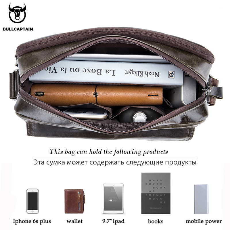 BULLCAPTAIN Genuine Leather Me - Leather Work Bag Men ulasan dan harga