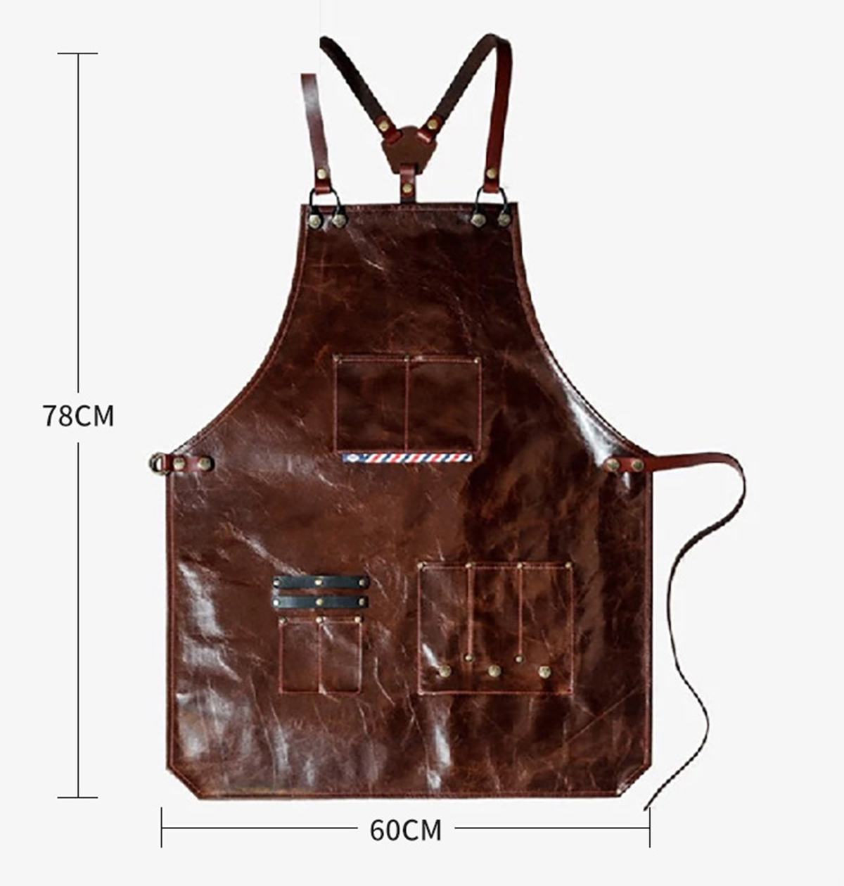 Men's Leather Work Apron with  - Leatherwork Apron ulasan dan harga