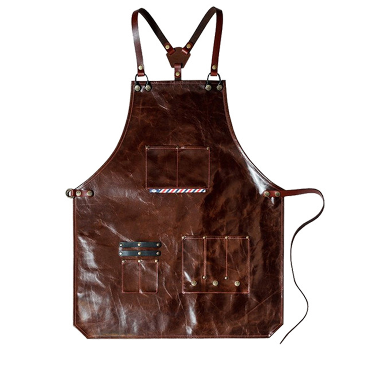 Men's Leather Work Apron with  - Leatherwork Apron ulasan dan harga