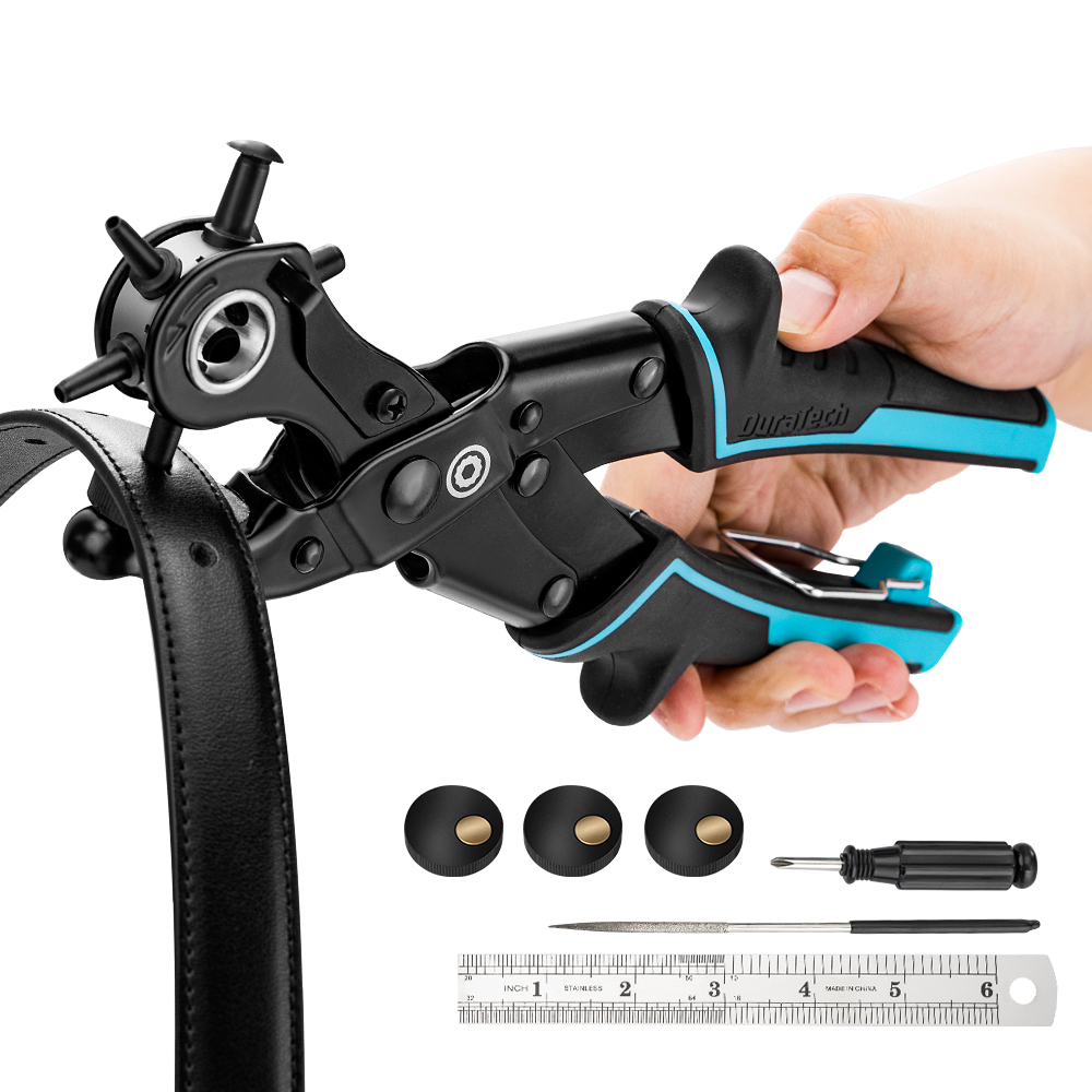 DURATECH 25cm Punching Pliers  - Leather Punch Revolving ulasan dan harga