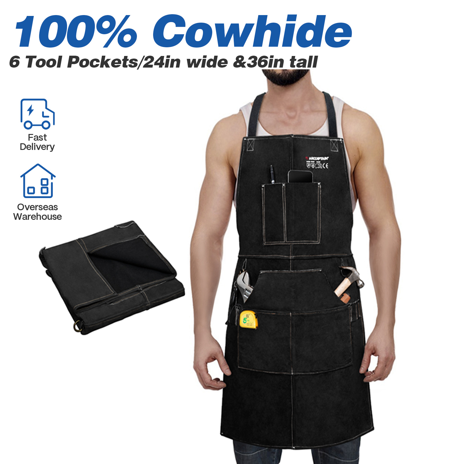 ARCCAPTAIN Leather Welding Wor - Leatherwork Apron ulasan dan harga