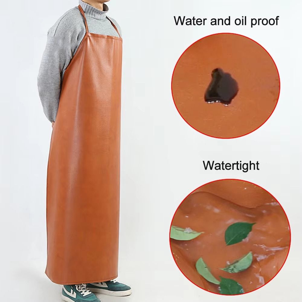 Thickened PU Leather Apron 95/ - Leatherwork Apron ulasan dan harga