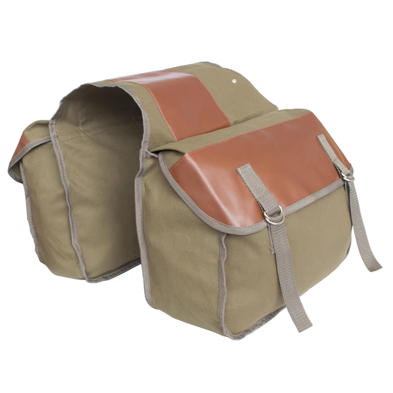 Canvas Leather Rear Saddlebag  - Leather Work Bag ulasan dan harga