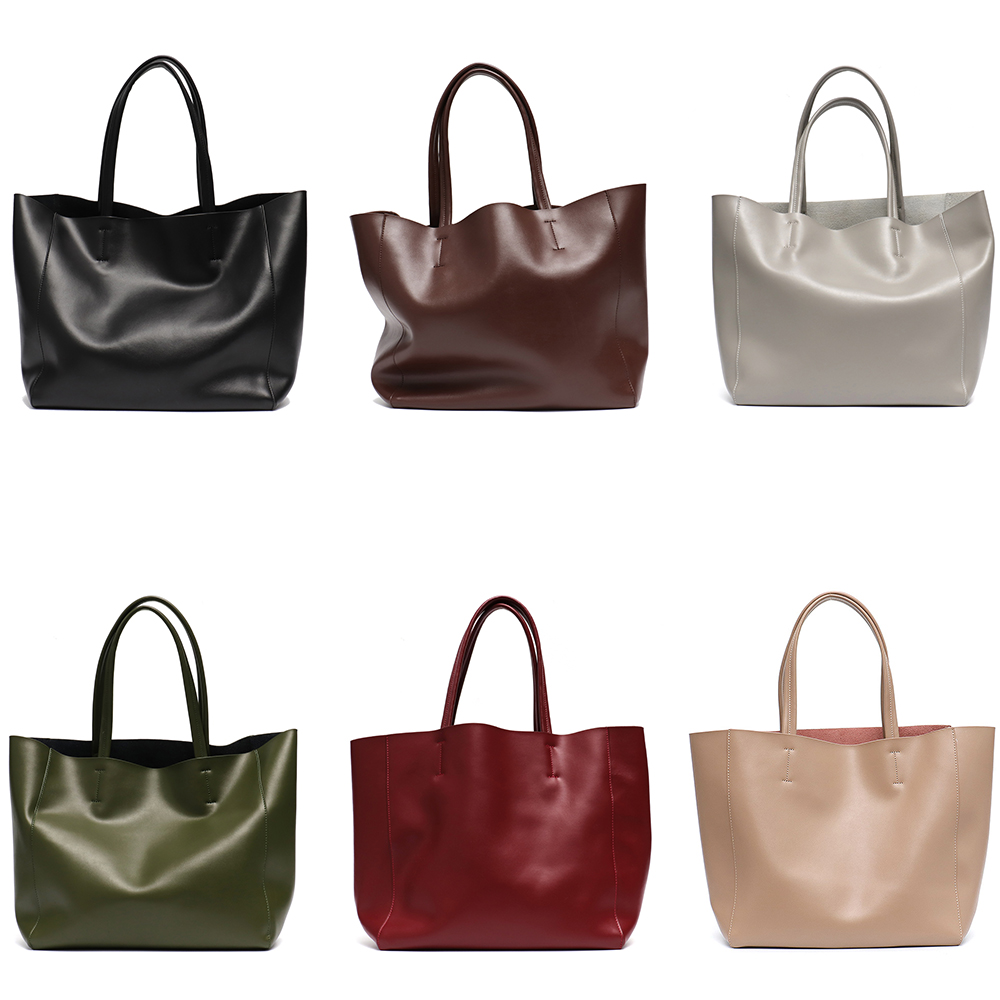 Minimalist Big Tote Bag Women  - Leather Work Bag Women ulasan dan harga