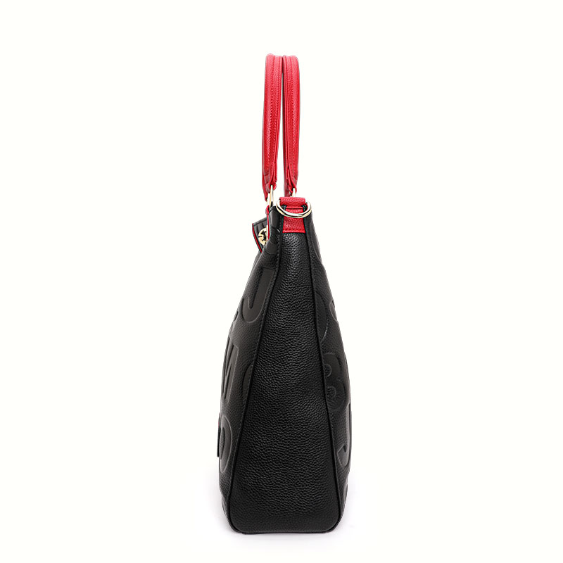 Genuine Cowhide Embossed Lette - Leather Work Bag Women ulasan dan harga