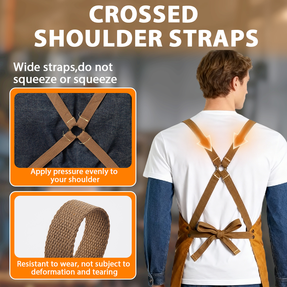 Oxhide Leather Welding Apron C - Leatherwork Apron ulasan dan harga