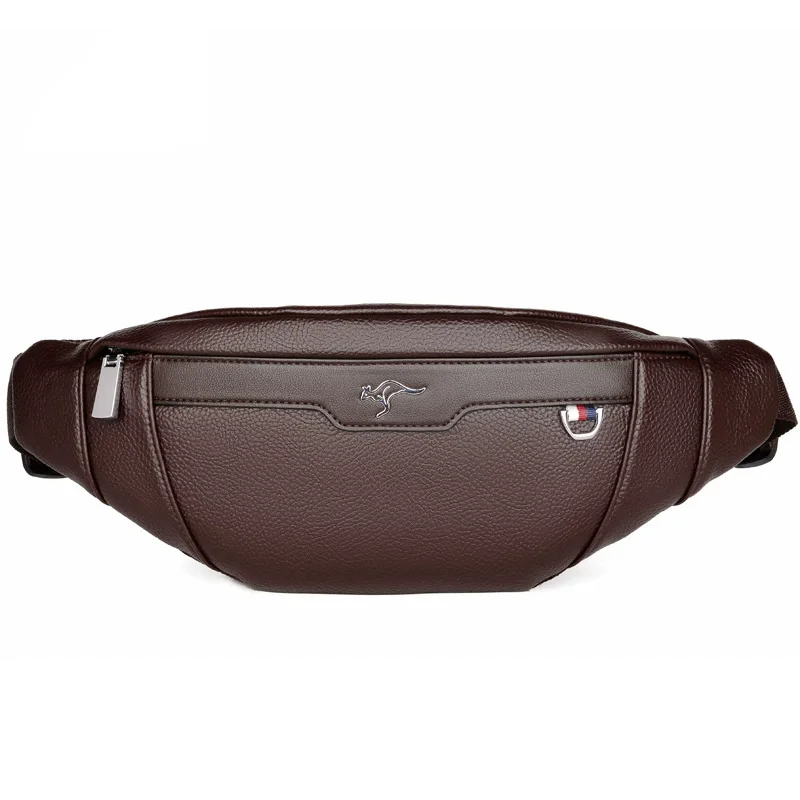 Business Leather Waist Bag Mul - Leather Work Bag ulasan dan harga