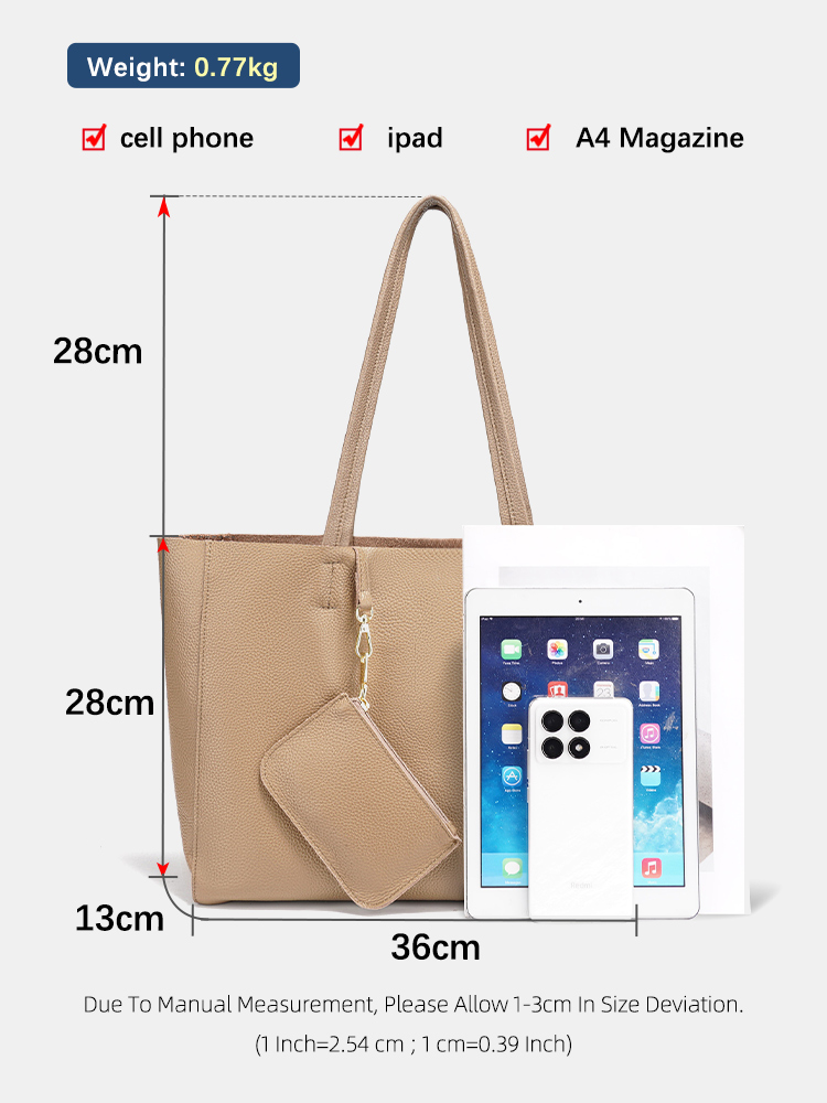 Zency Genuine Leather Large To - Leather Work Bag Women ulasan dan harga