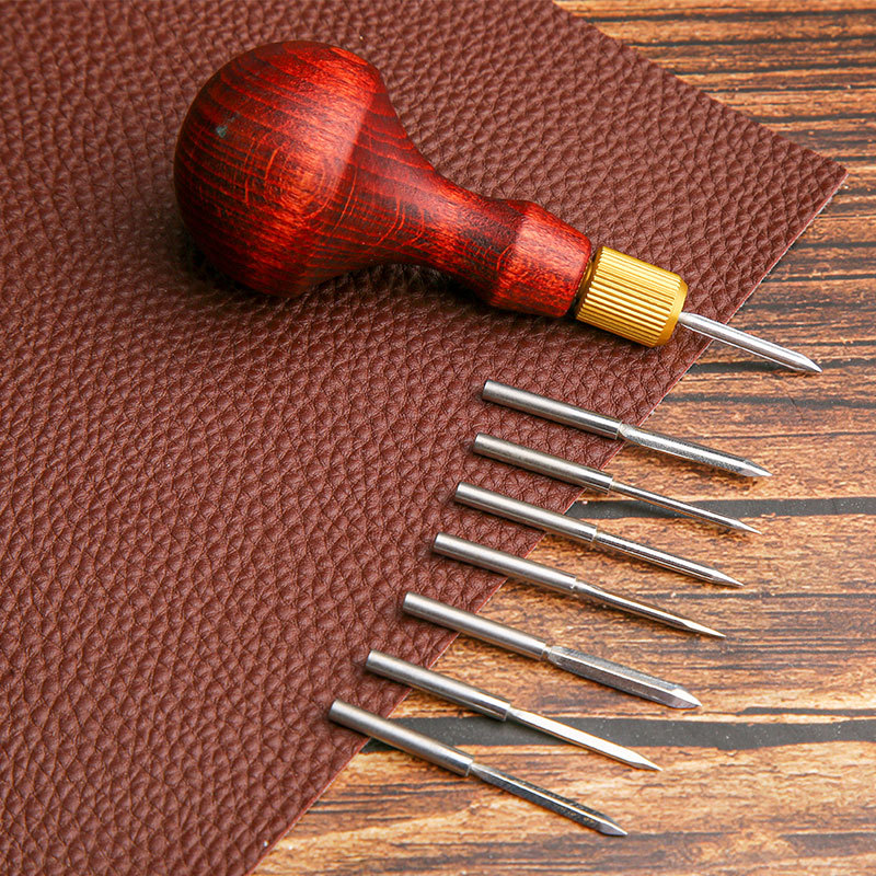 1Set DIY Leather Punch Awl Woo - Leather Punch Revolving ulasan dan harga