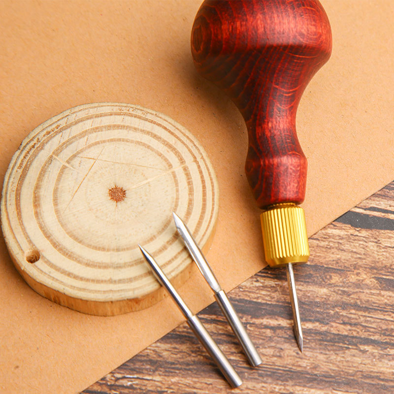 1Set DIY Leather Punch Awl Woo - Leather Punch Revolving ulasan dan harga