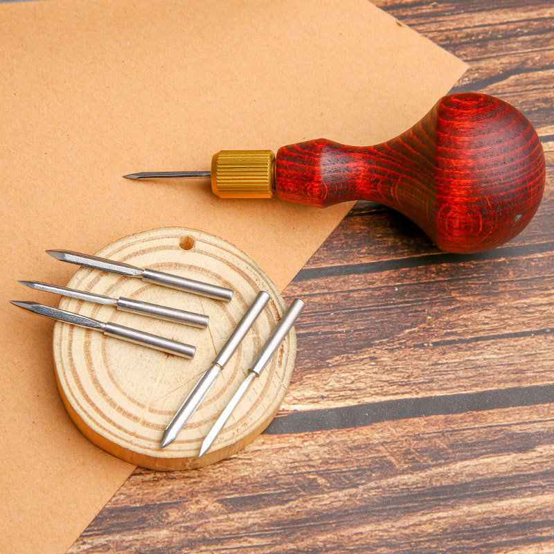1Set DIY Leather Punch Awl Woo - Leather Punch Revolving ulasan dan harga