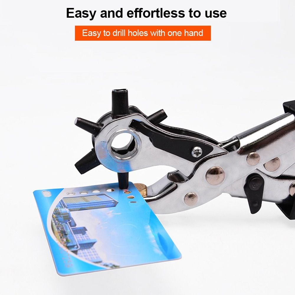 Portable Metal Leather Hole Pu - Leather Punch Revolving ulasan dan harga