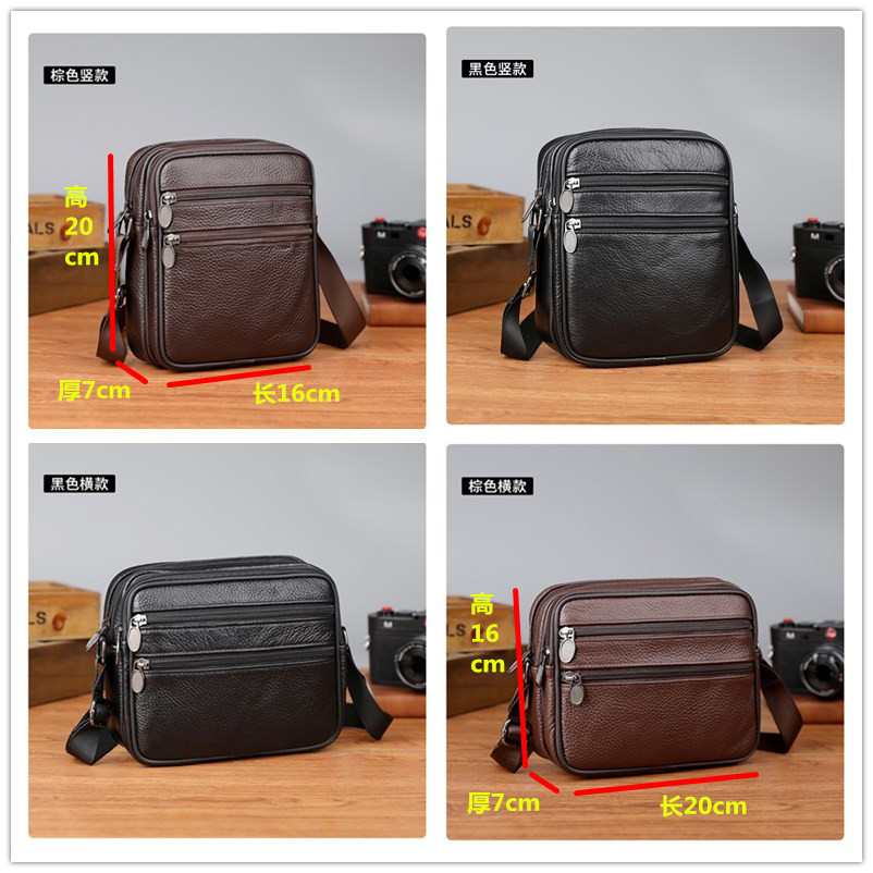 Men's Shoulder Messenger Bag C - Leather Work Bag Men ulasan dan harga