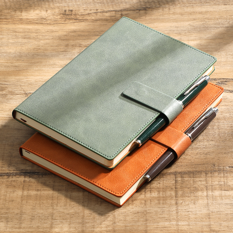 A5 Business Notebook Color-Cha - Leather Work Notebook ulasan dan harga