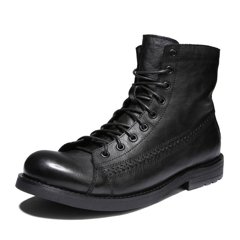 2026 Mens Ankle Boots Classic  - Leather Work Fabric ulasan dan harga