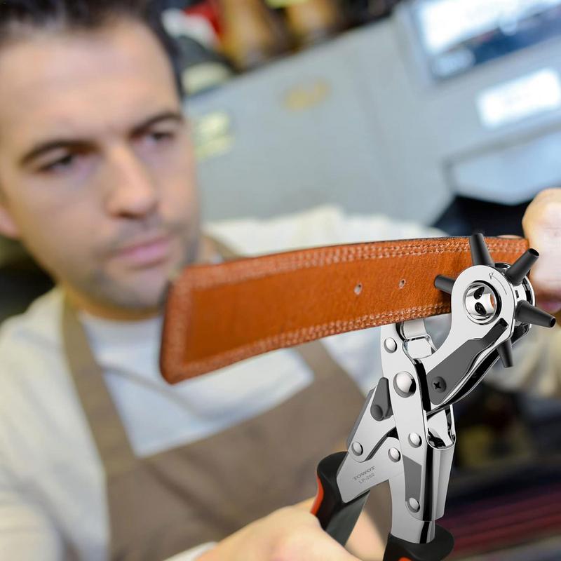 Leather Belt Hole Punch Plier  - Leather Punch Revolving ulasan dan harga