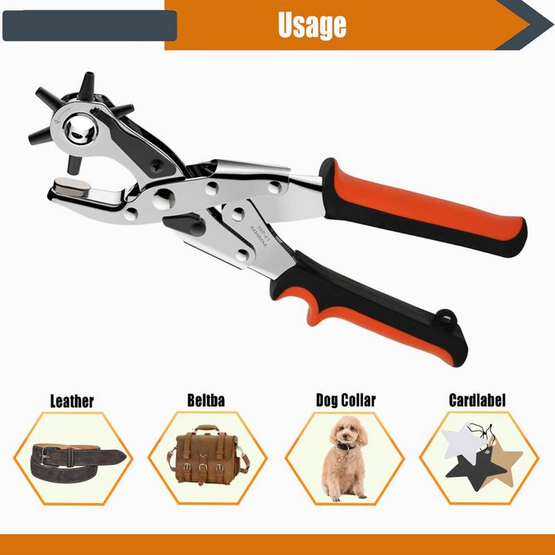 Leather Belt Hole Punch Plier  - Leather Punch Revolving ulasan dan harga
