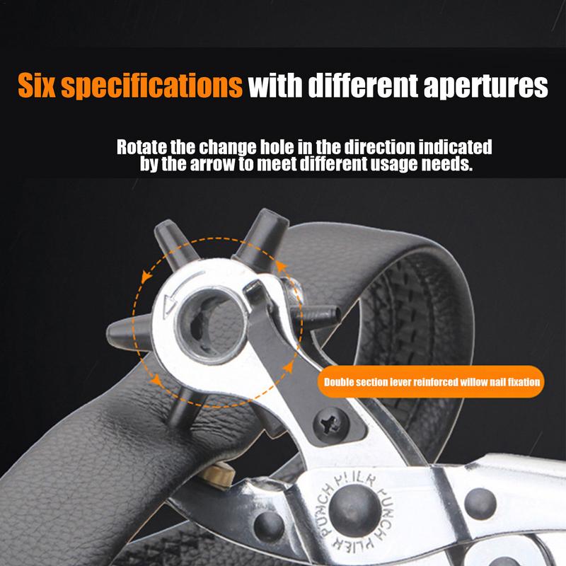 Leather Belt Hole Punch Plier  - Leather Punch Revolving ulasan dan harga