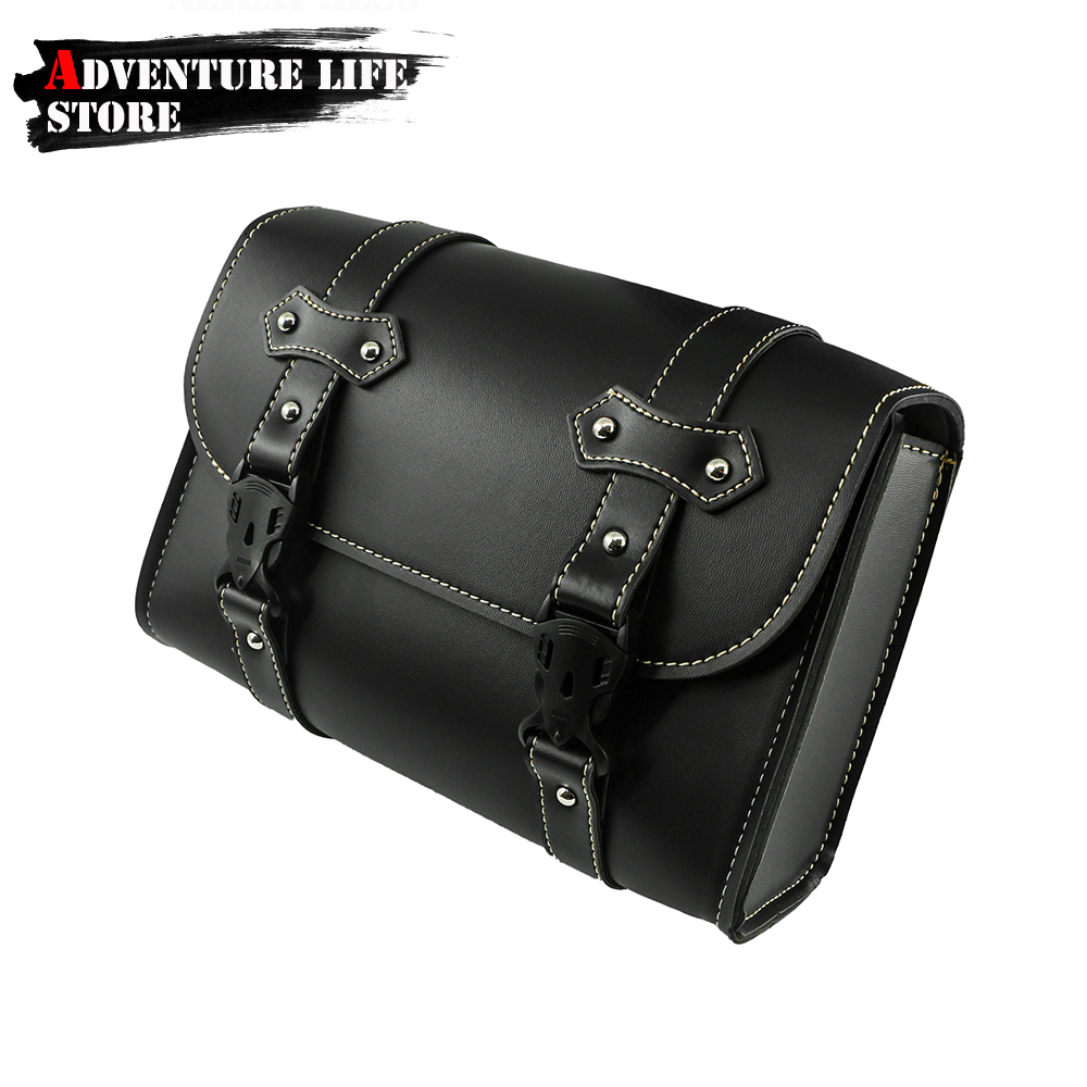 Motorcycle Front Fork Saddleba - Leather Work Bag ulasan dan harga