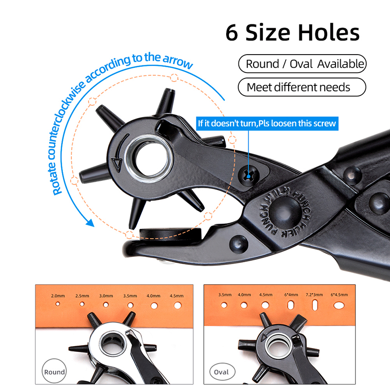 WUTA Revolving Leather Belt Ho - Leather Punch Revolving ulasan dan harga
