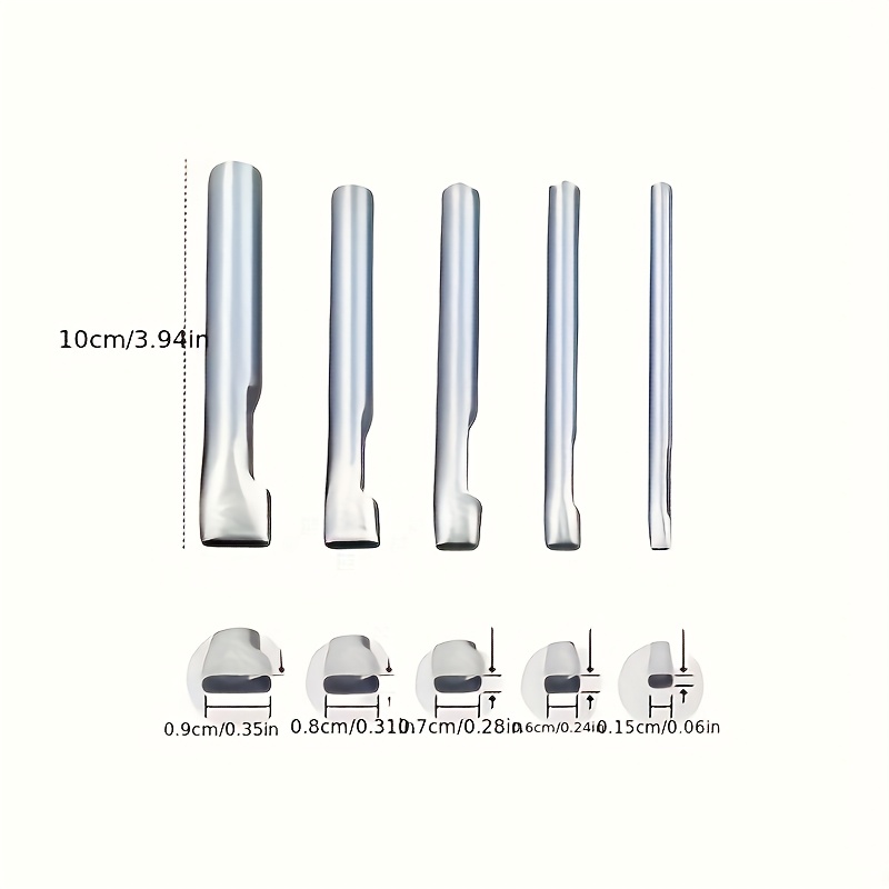 5pcs Leather Oblong Belt Hole  - Leather Punch Revolving ulasan dan harga