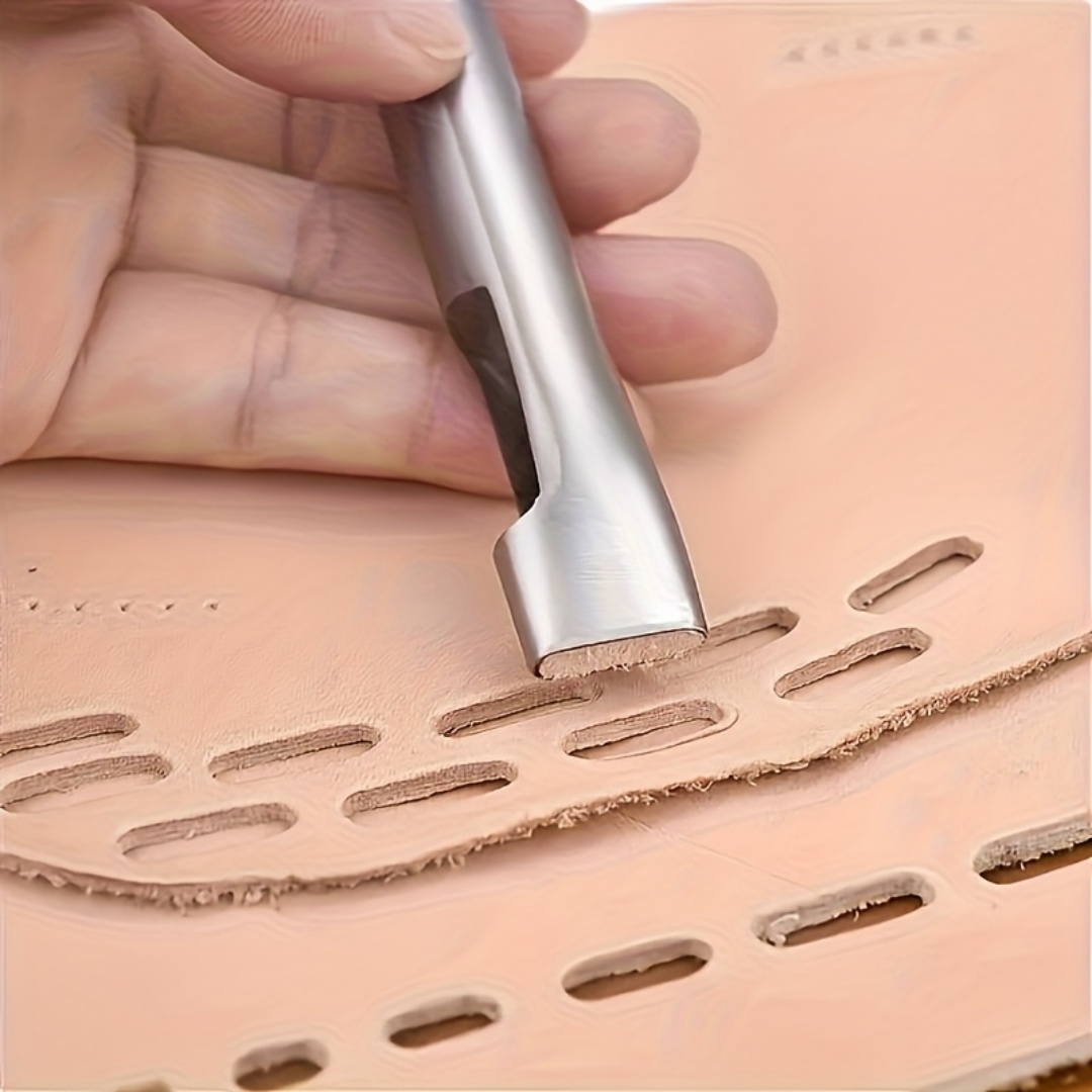 5pcs Leather Oblong Belt Hole  - Leather Punch Revolving ulasan dan harga