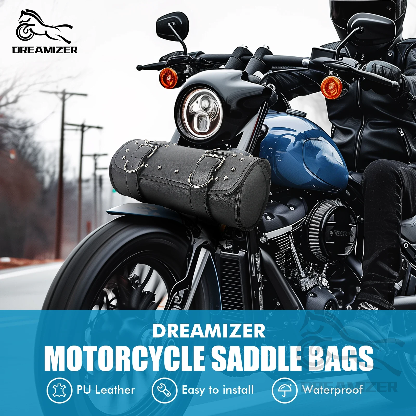 Motorcycle Front Fork Tool Tai - Leather Work Bag ulasan dan harga