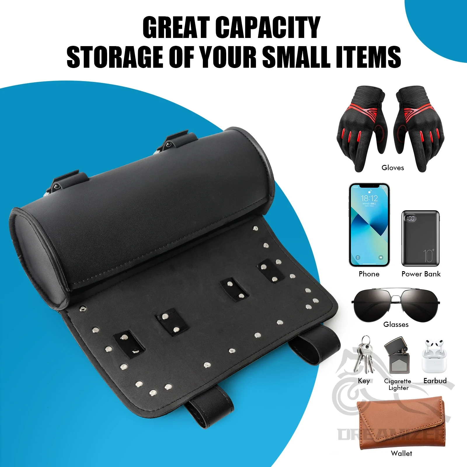 Motorcycle Front Fork Tool Tai - Leather Work Bag ulasan dan harga