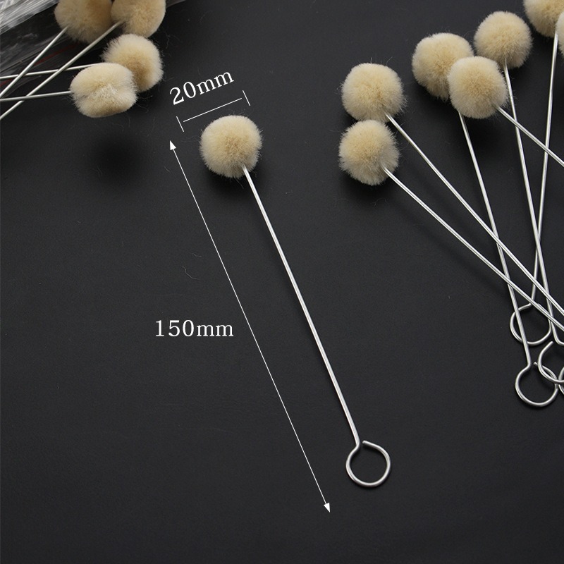 100pcsWool Ball, Dyed, Greased - Contact Cement Leather ulasan dan harga