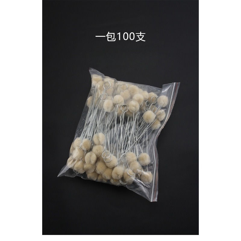 100pcsWool Ball, Dyed, Greased - Contact Cement Leather ulasan dan harga