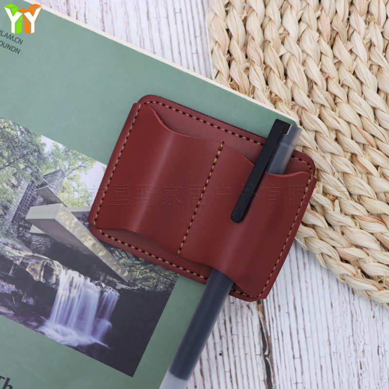 Portable PU Leather Pen Holder - Leather Work Notebook ulasan dan harga