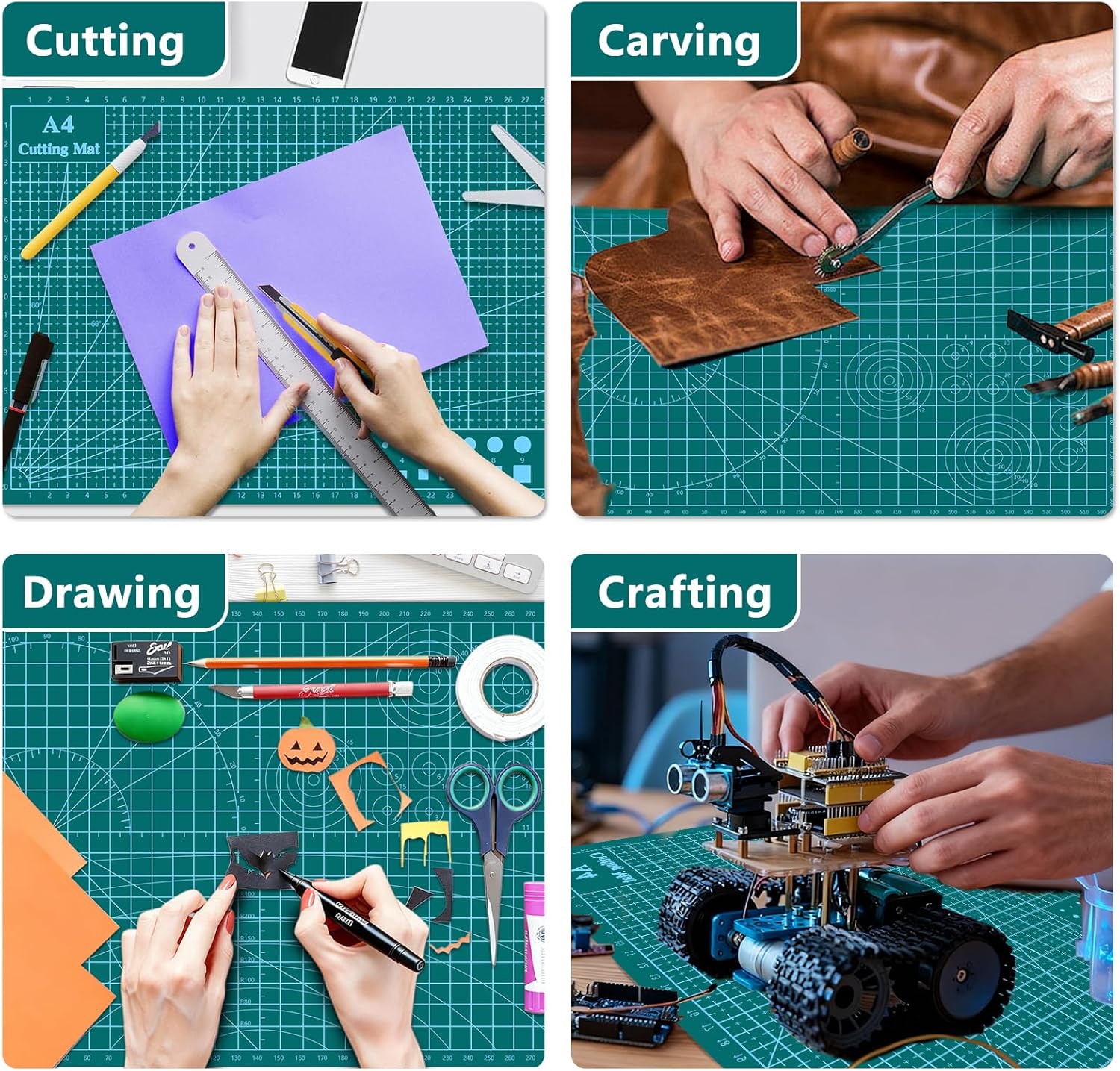 Cutting Mat Workbench Patchwor - Leatherwork Mallet ulasan dan harga