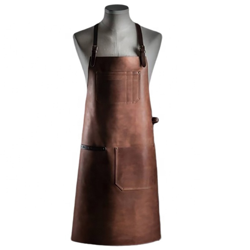 Fashionable PU Apron Waterproo - Leatherwork Apron ulasan dan harga